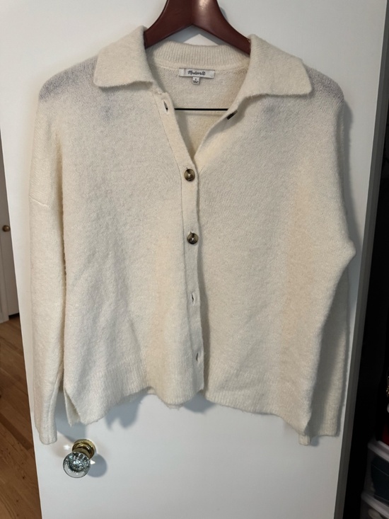 Madewell Ivory/Off-White Cardigan Size S - Picture 2 of 3